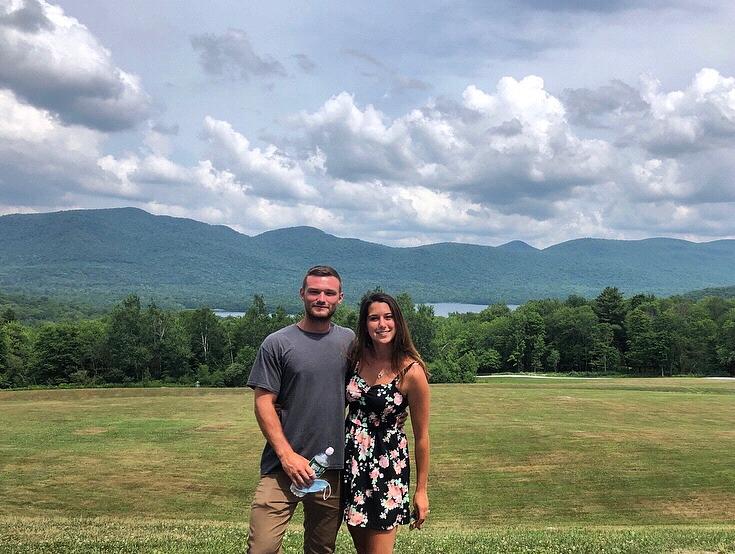When we first visited our wedding location! Mountain Top Inn and Resort, Chittenden, Vermont.