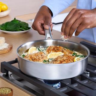 Stainless Steel Saute Pan with Lid