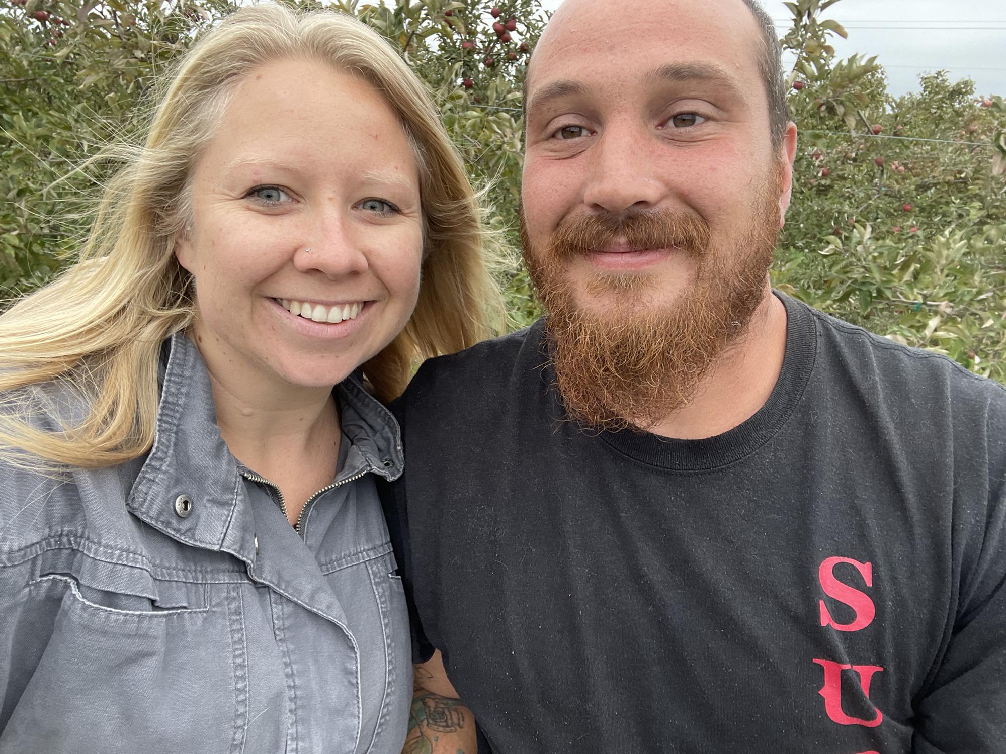 Kenny putting up with all of Bre's selfies...