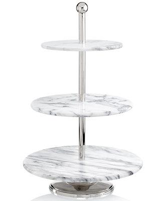 Godinger Serveware La Cucina Marble 3-Tier Server