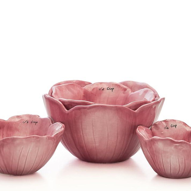 10 Strawberry Street Peony Measuring Cups, set of 4