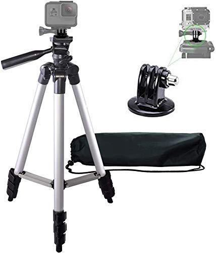 50" Inch Camera Tripod, 72" Inch Monopod with Quick Release, 12" Inch Flexible Tripod with Wrapable Disc Legs, Tripod Mount for All GoPro HERO Cameras & an eCostConnection Microfiber Cloth