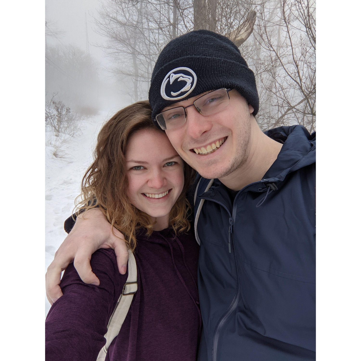 We love snowy winter hikes