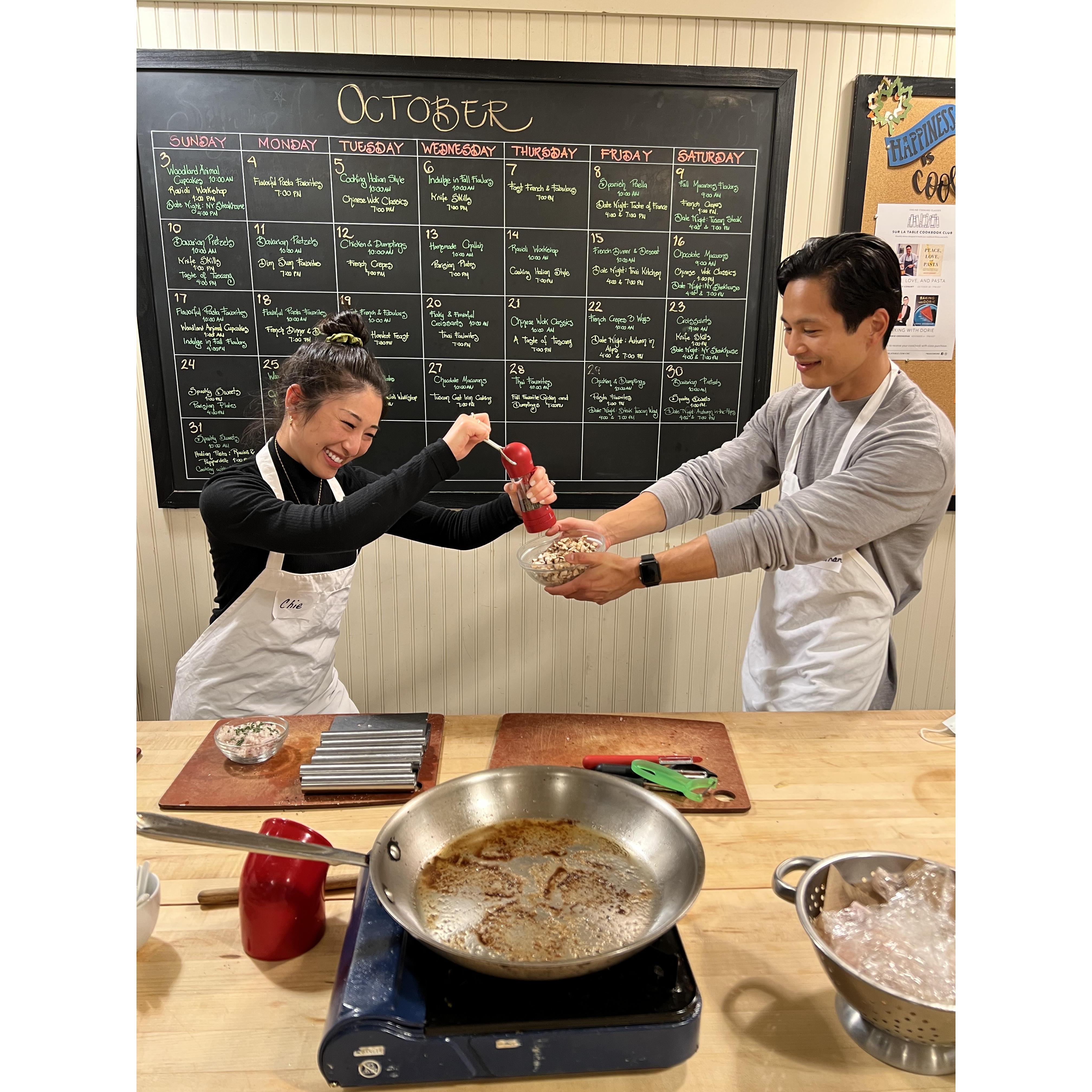 10.23.2021 Chef Boyardee-ing it up with Helen & Eddy @ Sur La Table