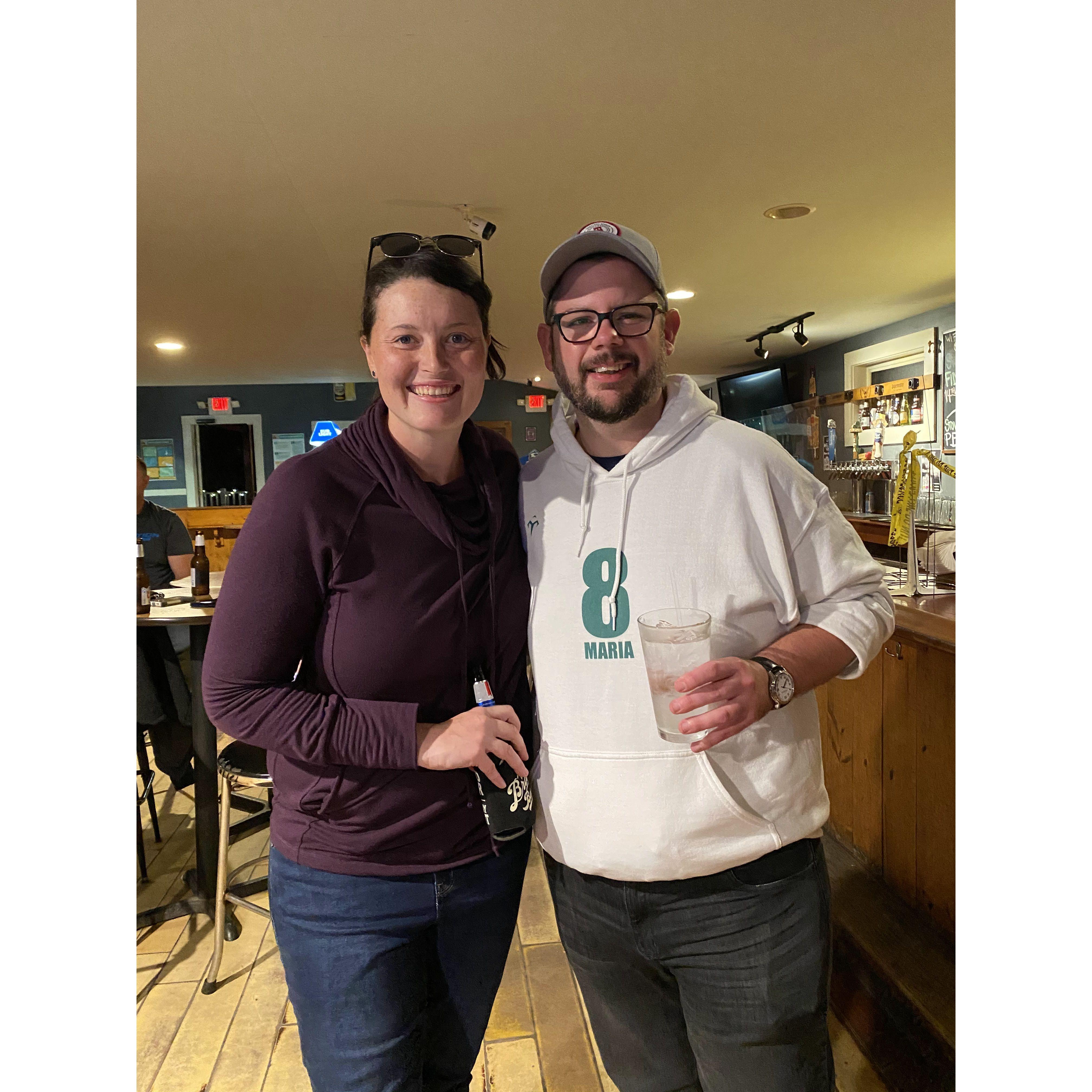 We just started dating and Colin agreed to go with Brigid and the POD to Stowe for a weekend. He's lucky he survived!