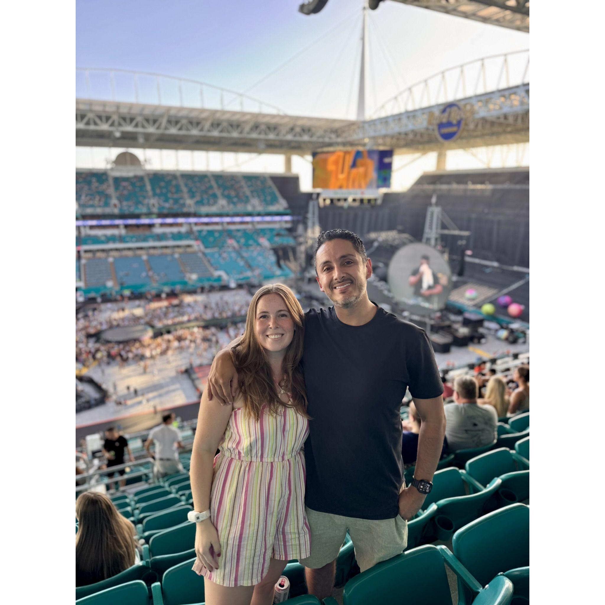 Coldplay concert, the first of many. A must see; we are already plotting for our next one!