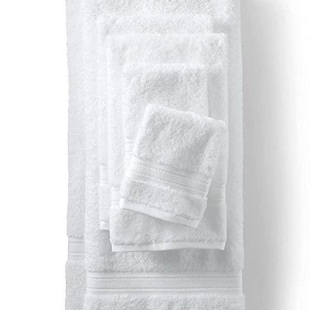 Lands' End Supima Towel White 6 Piece Towel Set