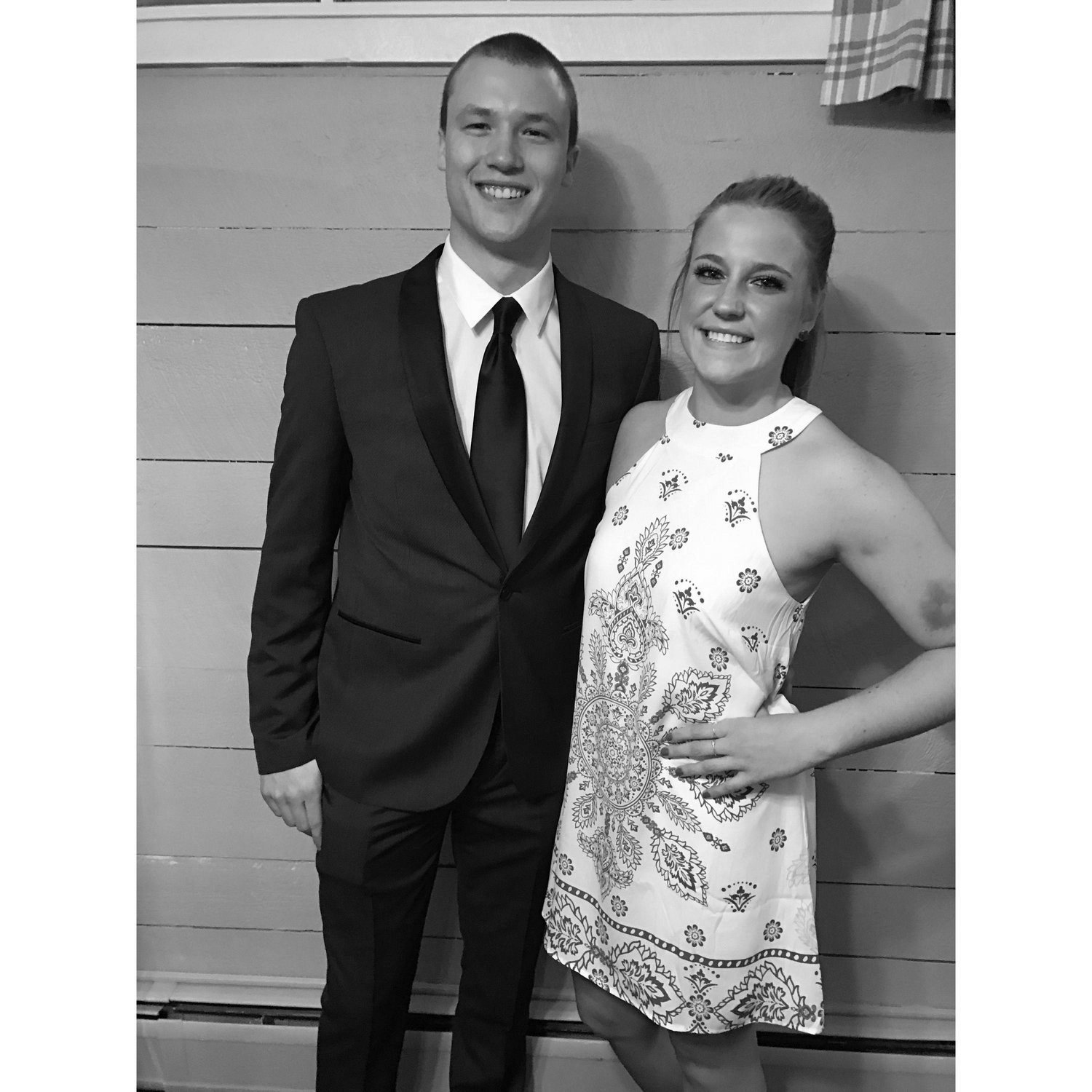 Junior Formal (our first dance together).