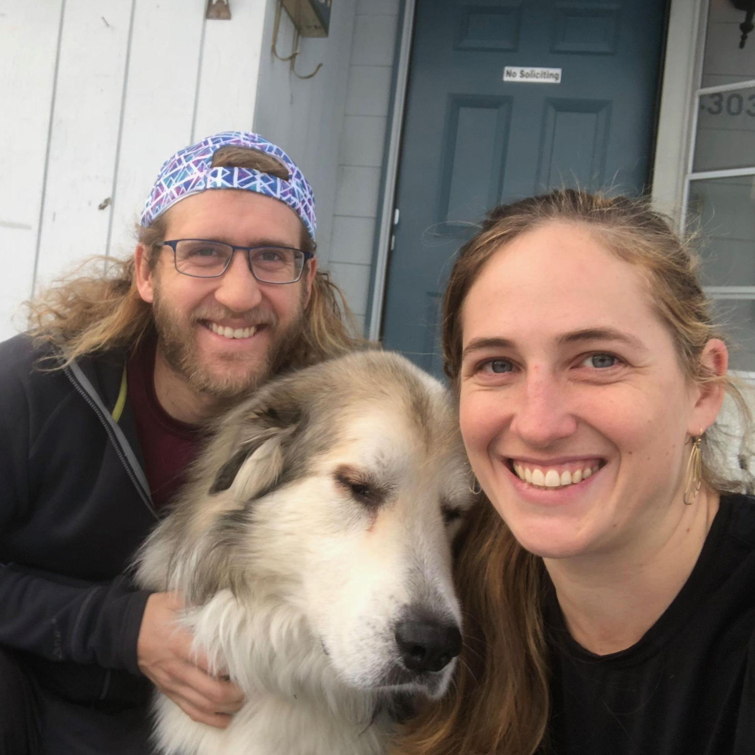 Moving into our newly purchased home at Needle Cir with Big Dog.