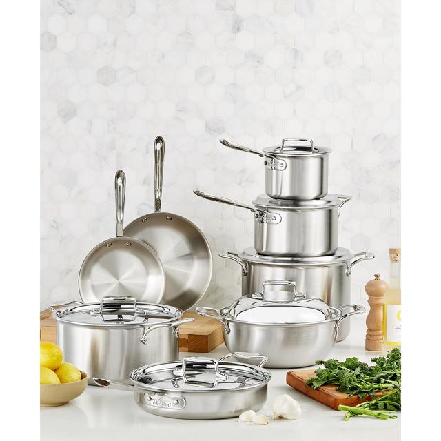 All-Clad D5 Brushed Stainless Steel 14-Pc. Cookware Set