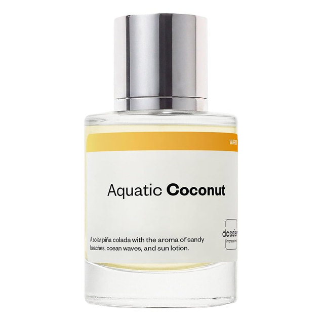 Dossier - Aquatic Coconut - Eau de Parfum - Inspired by Beach Walk - Long-Lasting Fragrance - Unisex - 1.7 fl oz (50ml)