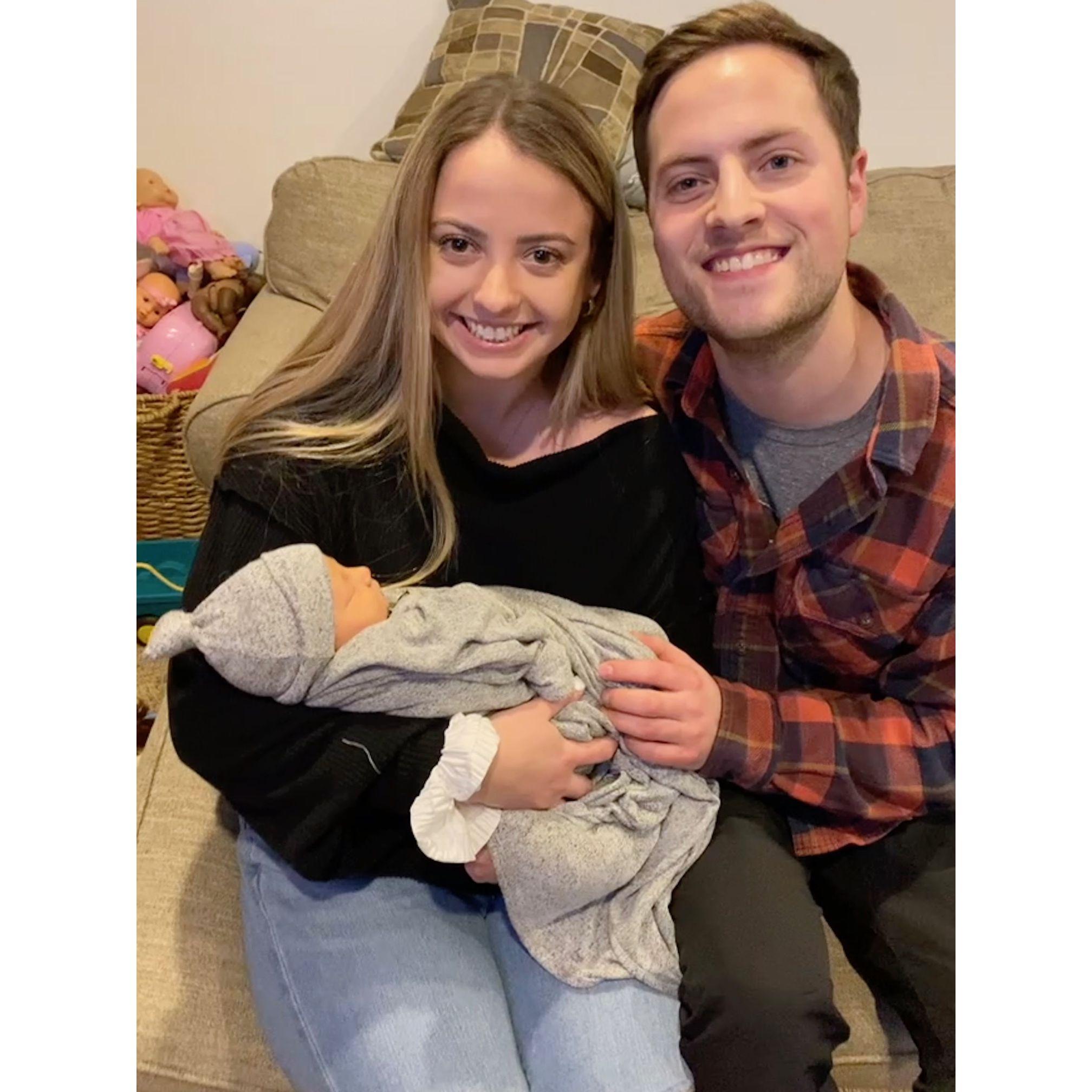 Meeting our newest nephew Davey James! December 2022