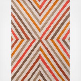 Modern  Geometric Cornered Rug