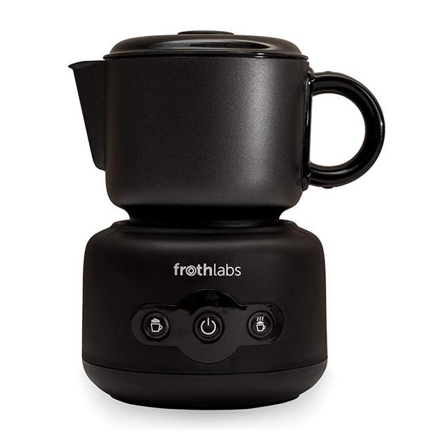 FROTH LABS Milk Frother For Latte Cappuccino & Hot Chocolate. Stainless Steel Milk Jug Dishwasher Safe, Easy Cleaning, Extra Frothy Milk