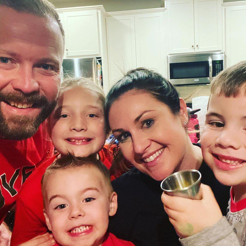 Christmas Eve making Gingerbread Houses! We love our sweet family!