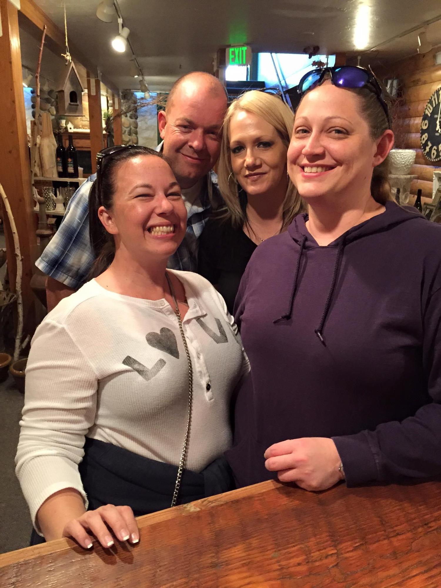 Our first anniversary was spent drinking wine or beer and eating brats with Kat’s beautiful cousin who introduced us.