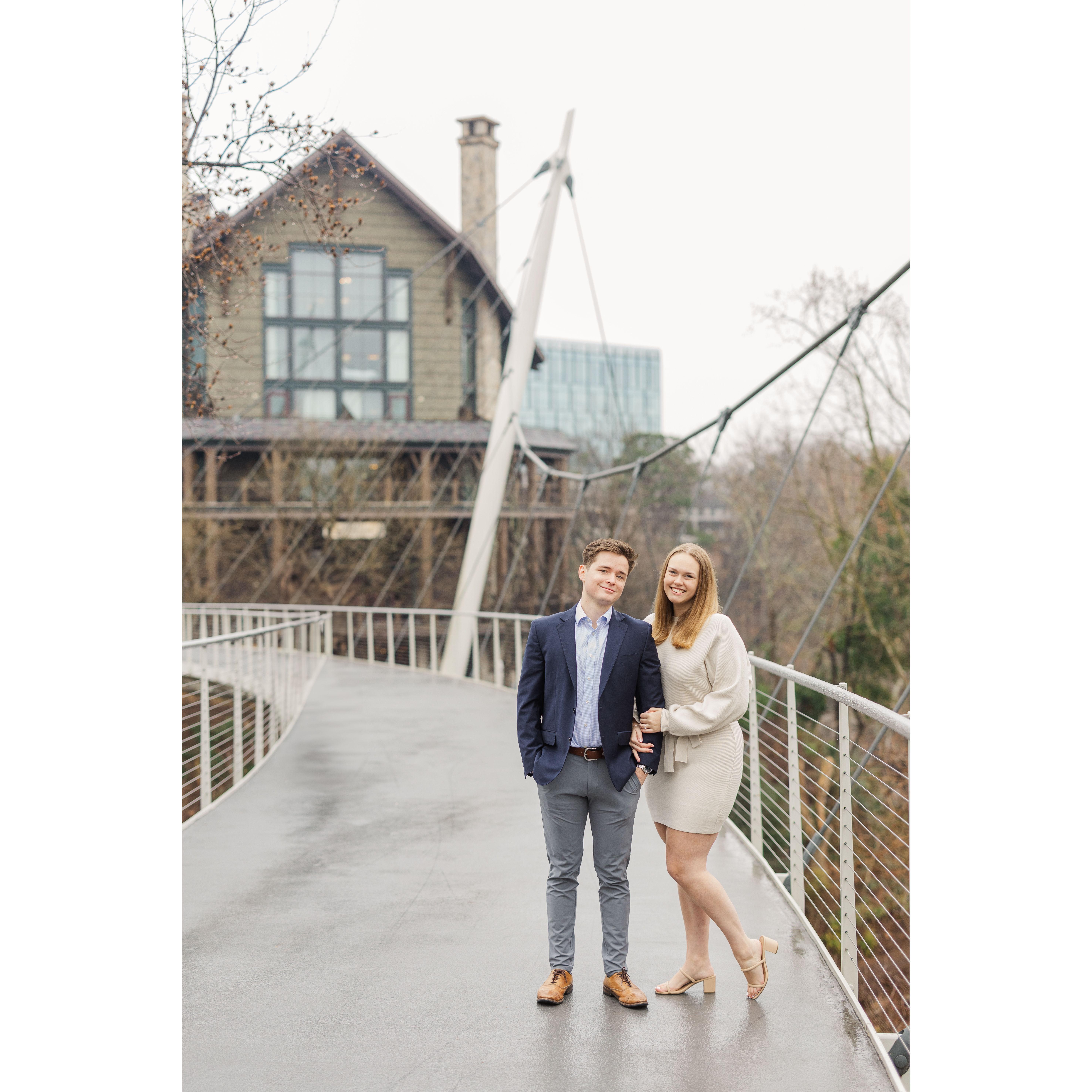 Engagement Photo, Downtown Greenville