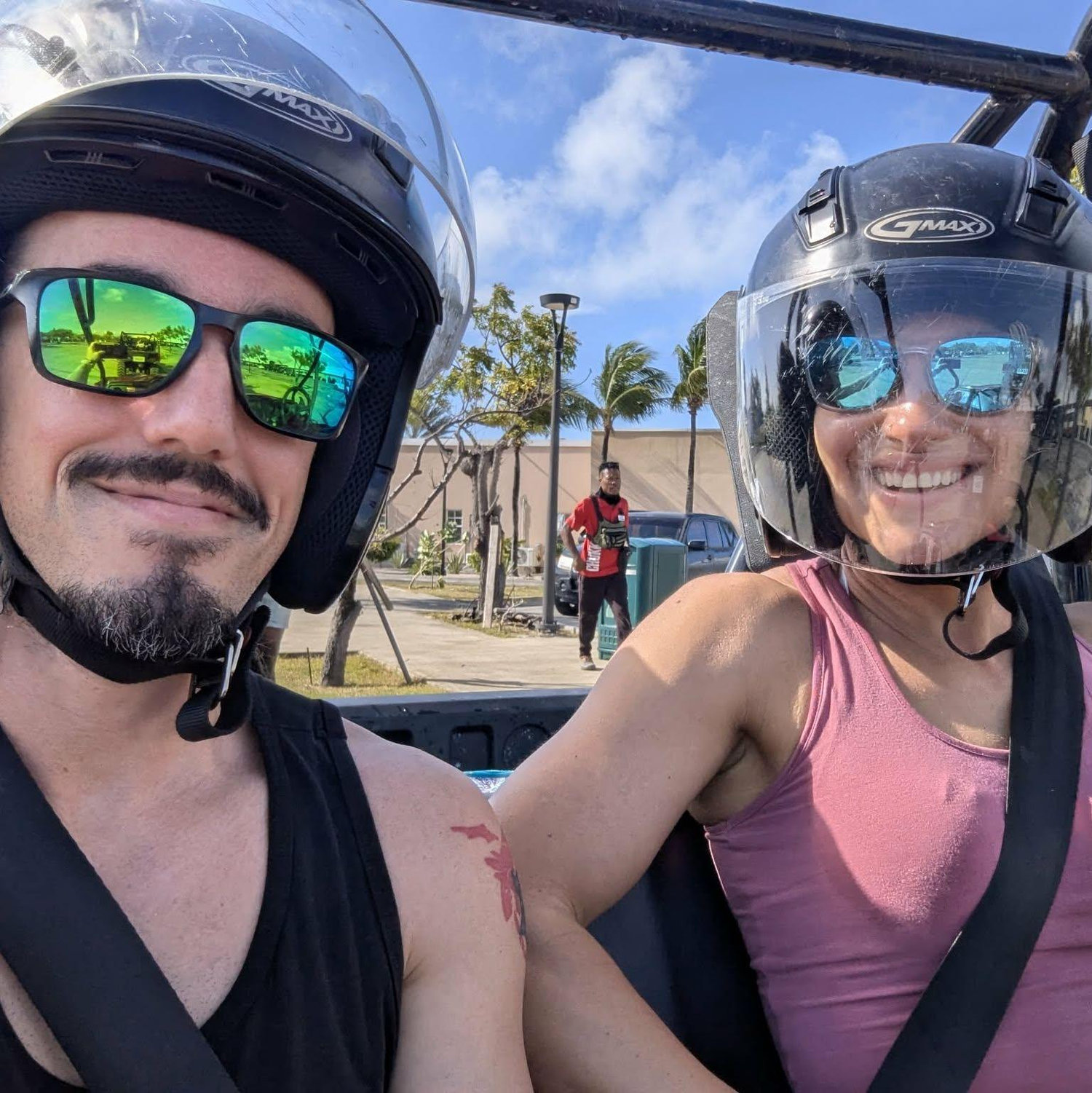 2026: Dune buggy tour on Grand Turk. It had just rained so it was all muddy. We had a blast!