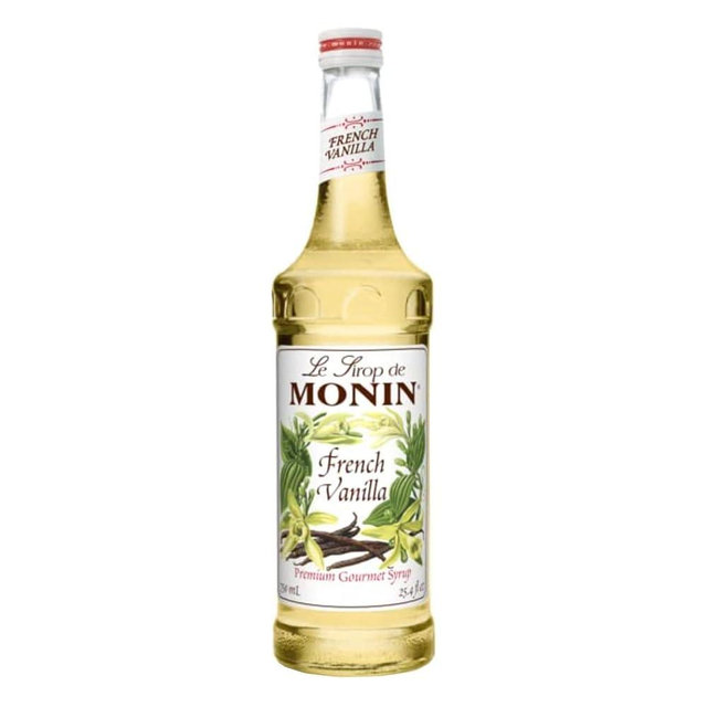 Monin - French Vanilla Syrup, Versatile Flavor, Natural Flavors, Great for Coffees, Cocktails, Shakes, and Kids Drinks, Non-GMO, Gluten-Free (750 ml)