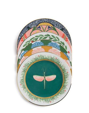 Dessert Plate Set of 6Various Prints
