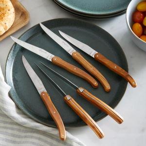Jean Dubost Laguiole Olivewood Steak Knives