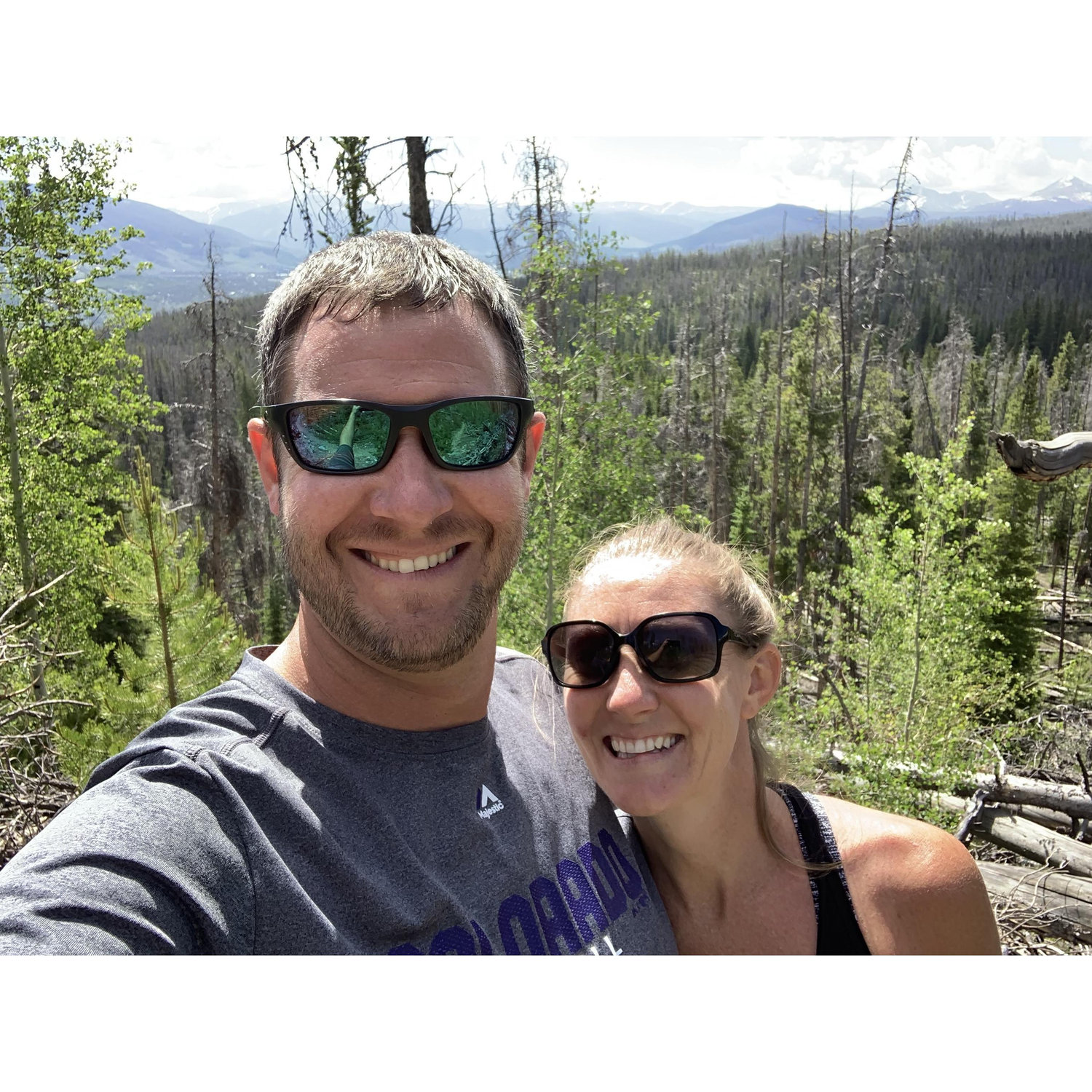 Proposal hike in warmer weather...still didn't make it to the lake.