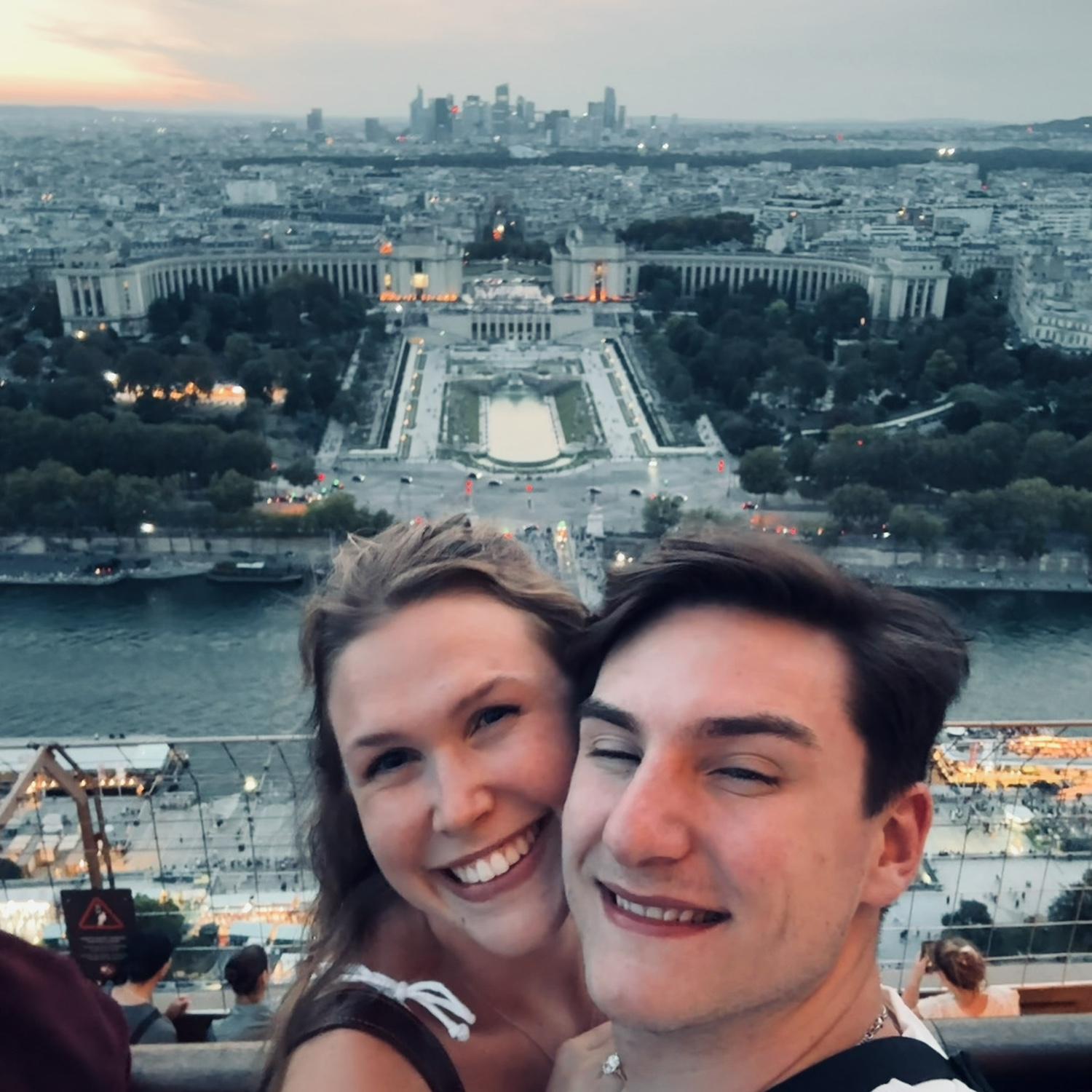 On top of the Eiffel Tower!