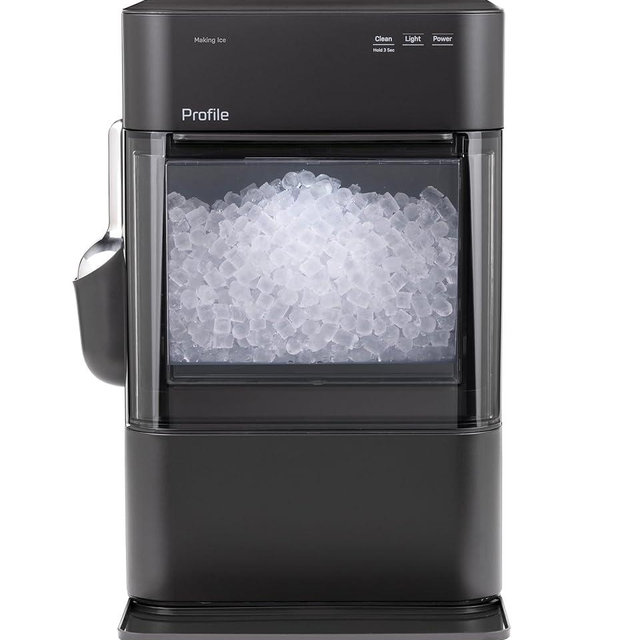 GE Profile Opal 2.0 Ultra Nugget Ice Maker with Scale Inhibiting Filter, Scoop Included, 38 lbs in 24 Hours, Pellet Ice Machine with WiFi & Smart Connected, Black