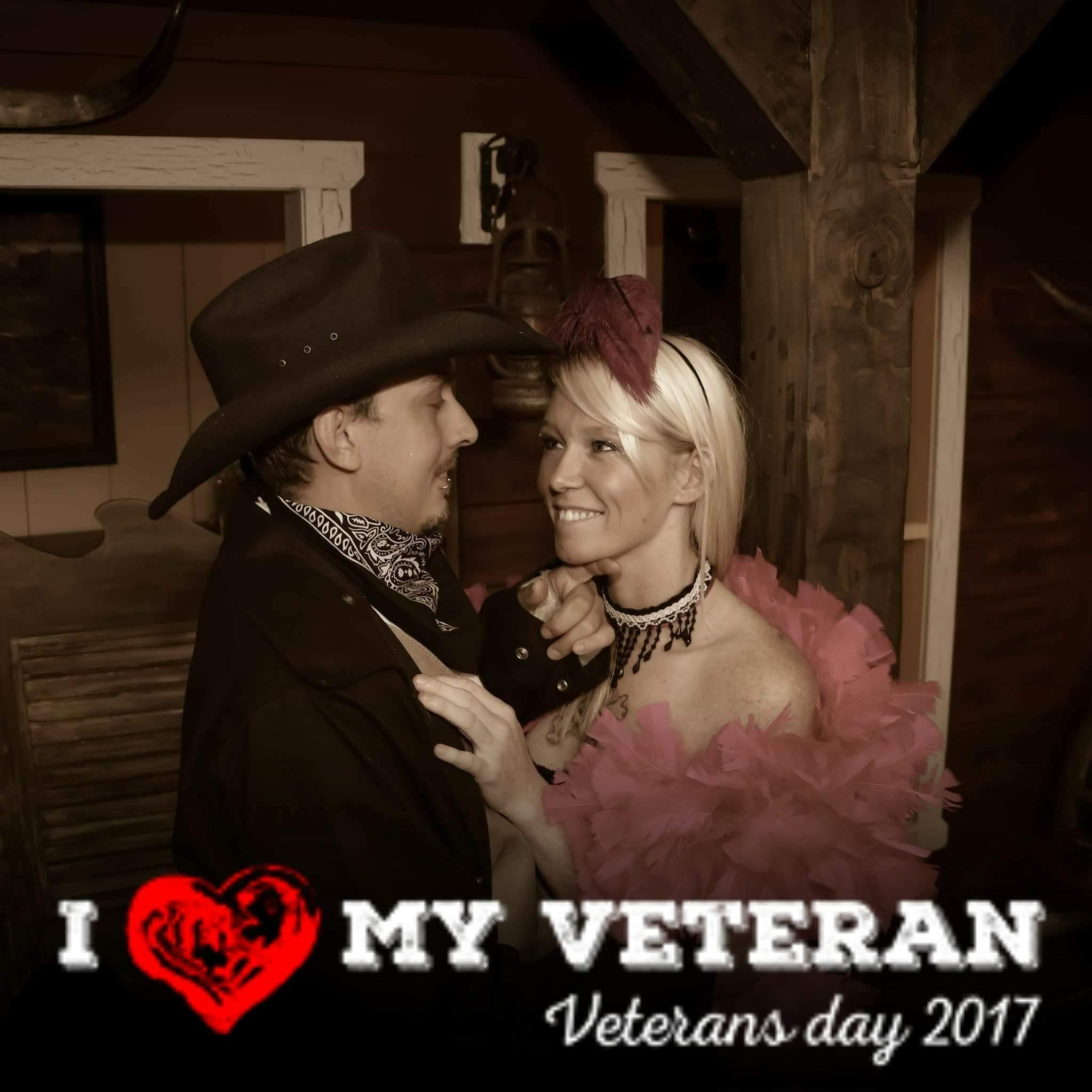 Getting our pictures made is definitely my thing. Barry is always a good sport. I love doing these old tyme photos.