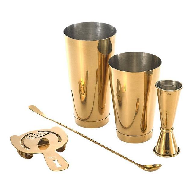 Barfly M37101GD Basics Cocktail Set, 5-Piece, Gold