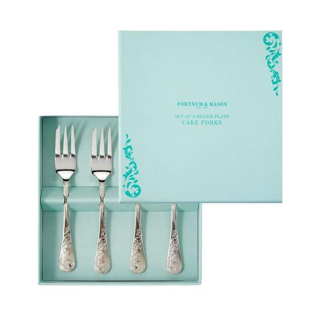 Fortnum's Silver-Plated Pastry Forks, Set of 4
