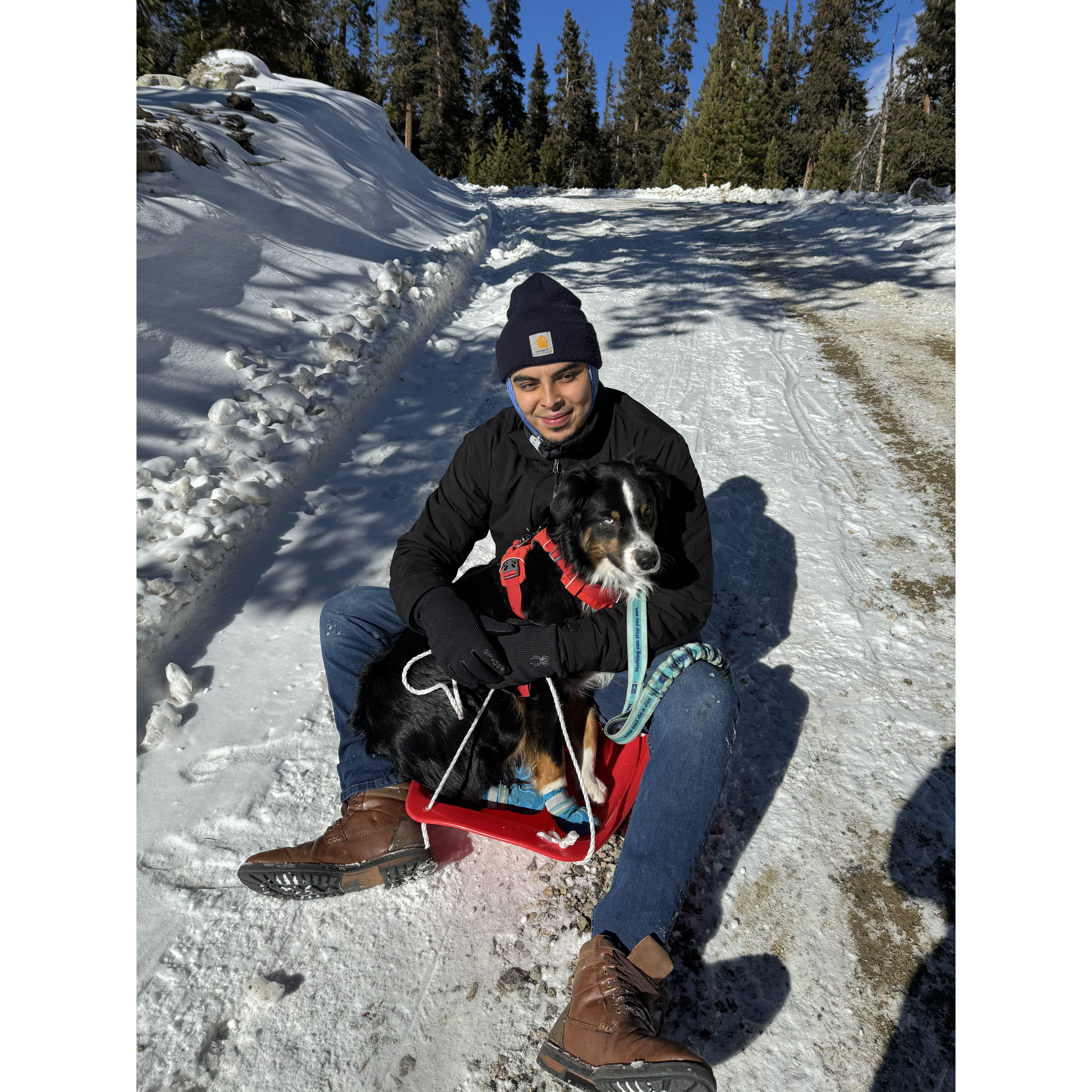 Snow days with Miles