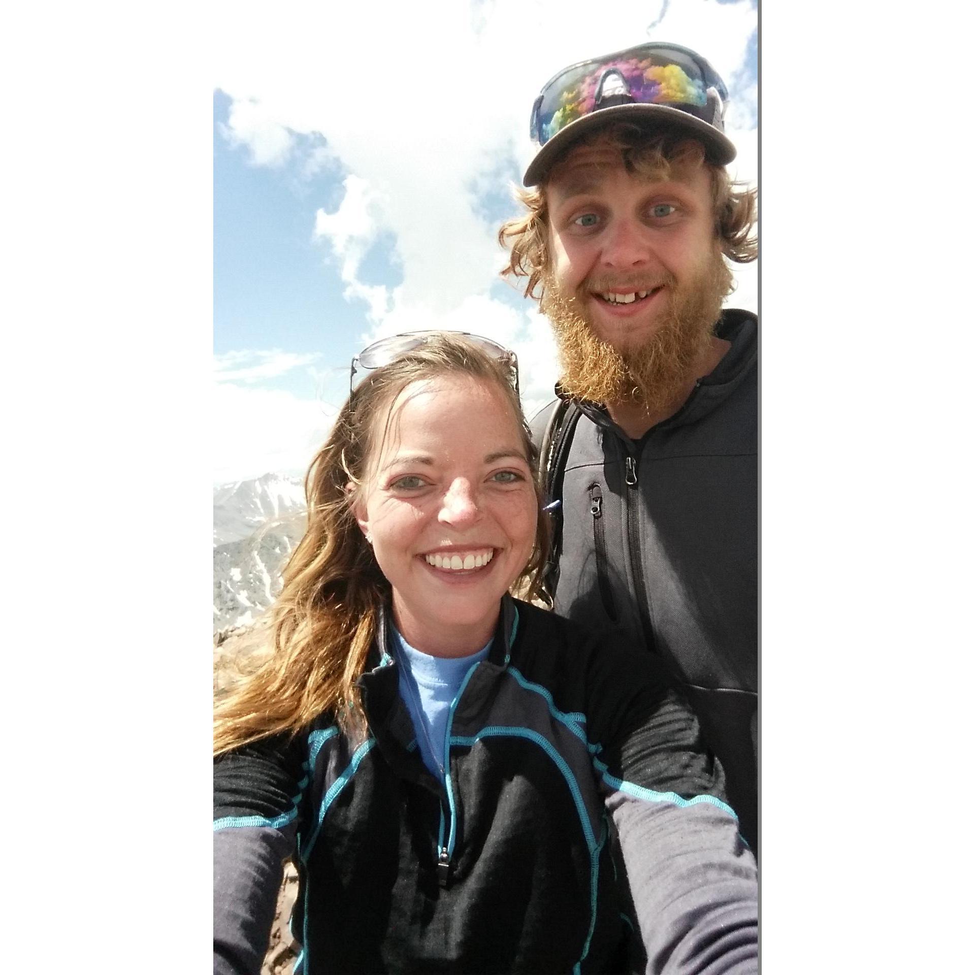 Our first 14er together!