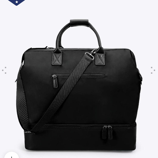 2 Weekender Bags - 1 black, 1 hot pink