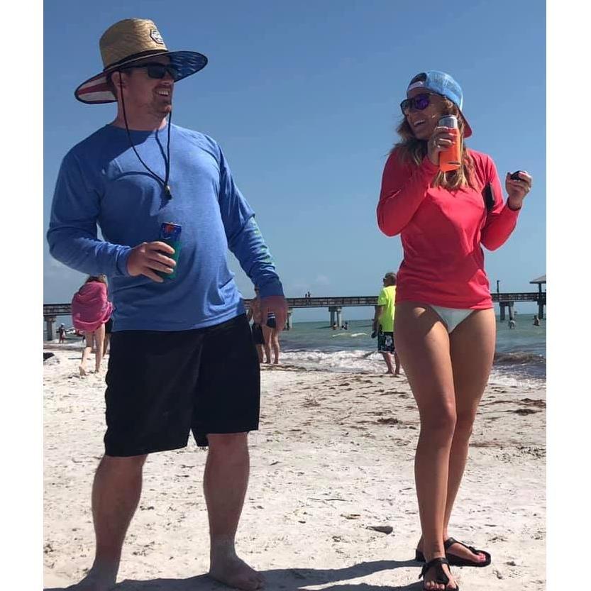 Fort Myers Beach! This was moments before Cory saved a drunk guy that was drowning with a heavy backpack on in the ocean!