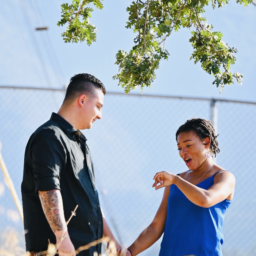 Josh: "How'd I do?"
Jocelynn: "OH MY GOD IT'S VERA WANG"