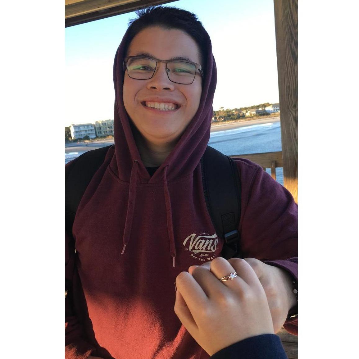 Before there was the engagement, there was the promise - November 12, 2017.