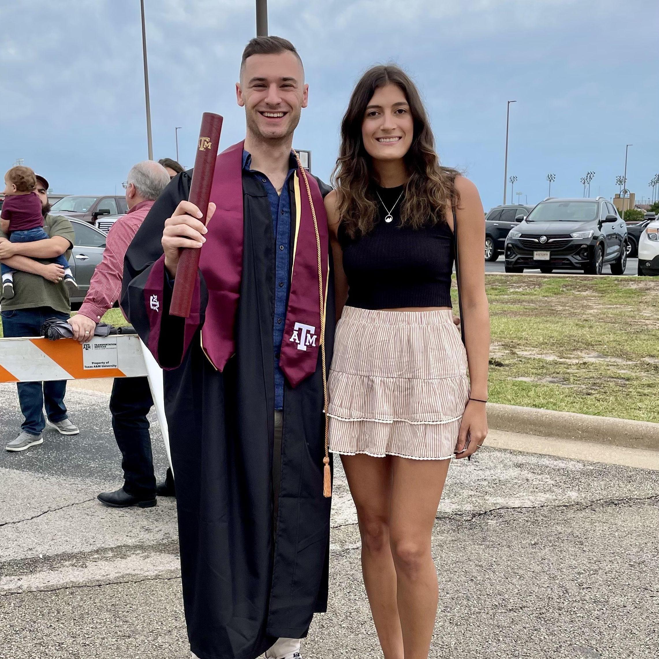 Michael graduating from Texas A&M University!