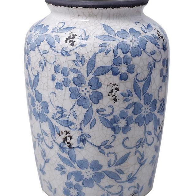Vintage Blue and White Porcelain Flower Vase Ceramic Vase for Home Decor