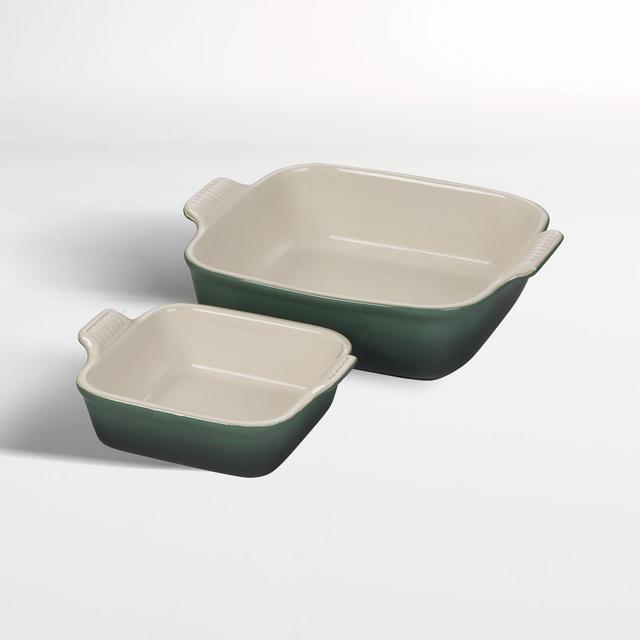 Le Creuset ® Heritage Artichaut Square Baking Dishes, Set of 2