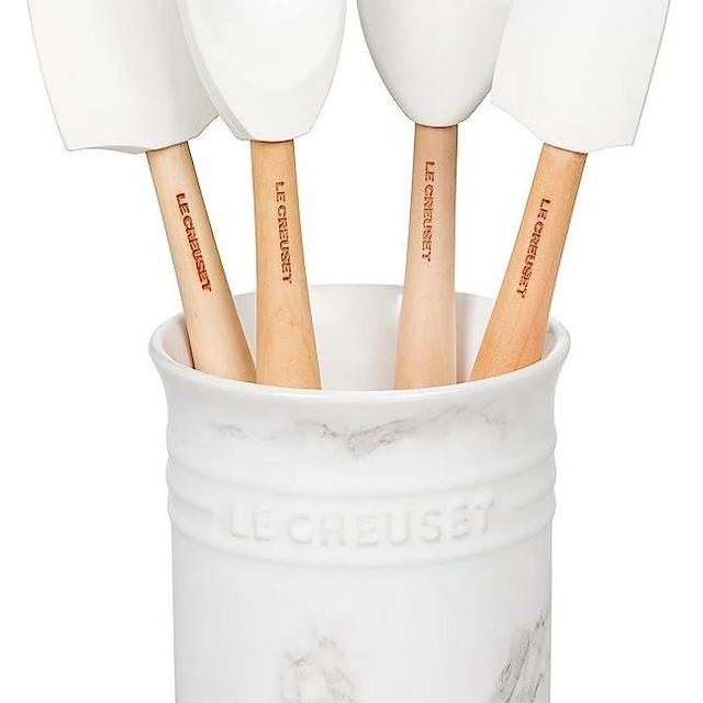 Le Creuset Crock, 4 Silicone, Marble Collection Utensil Set, Set of 5