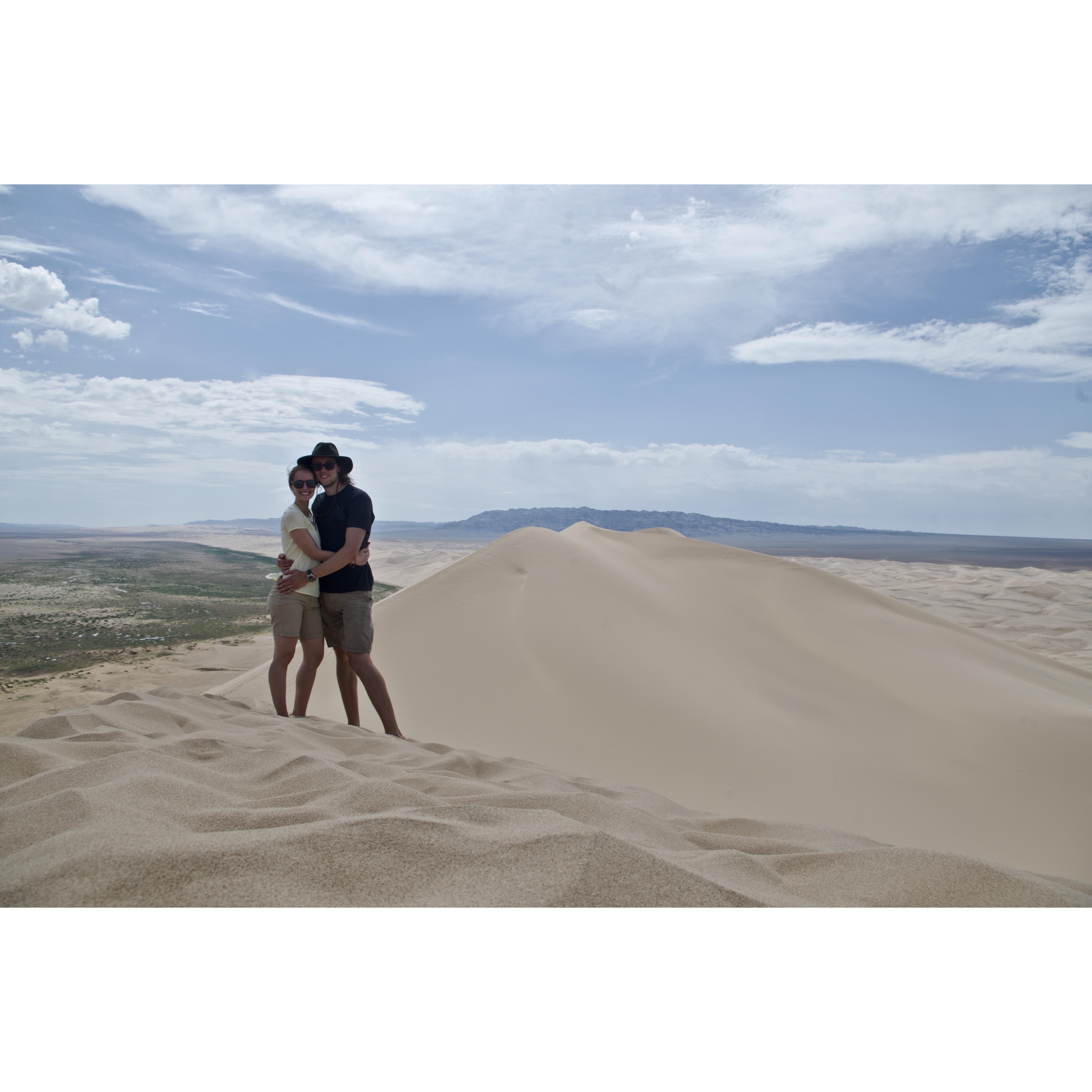 Sand dunes in the Gobi Desert, Mongolia 2018