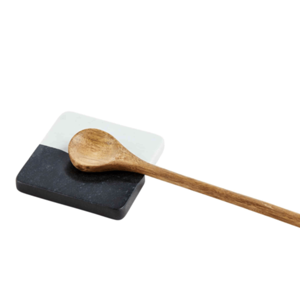 Black and White Spoon Rest Set