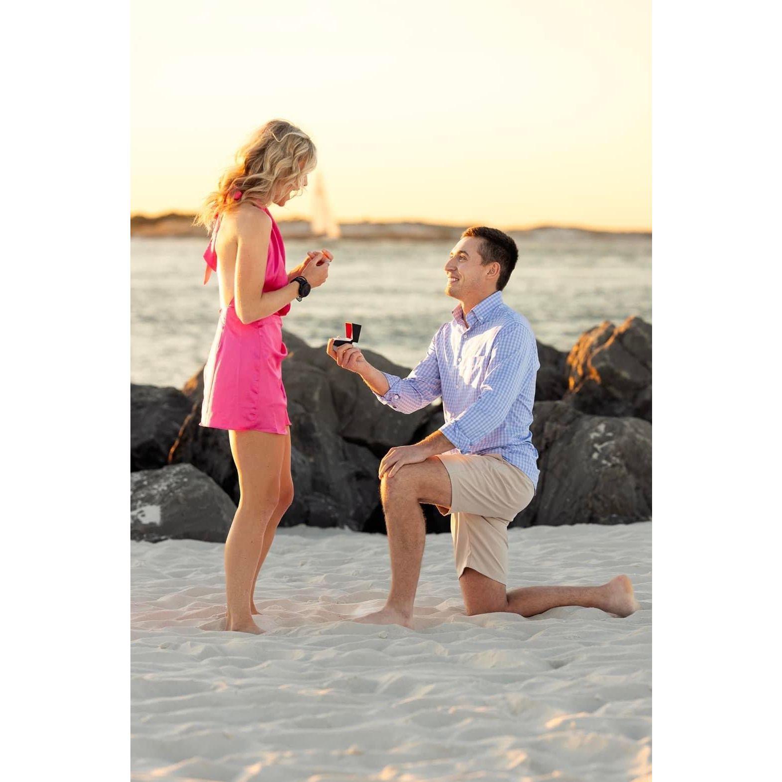 When we got engaged!