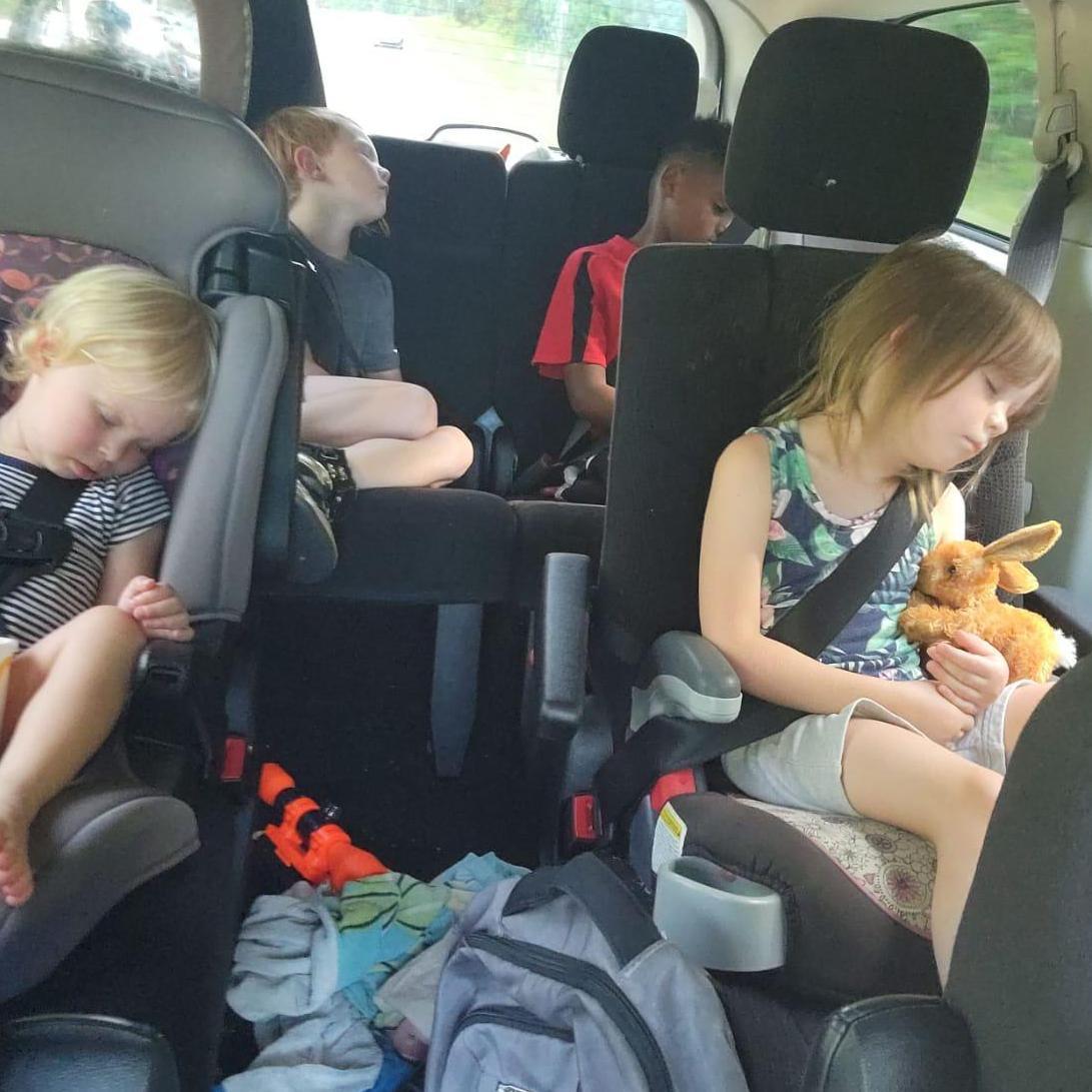 Exhausted from a day of fun summer 2022