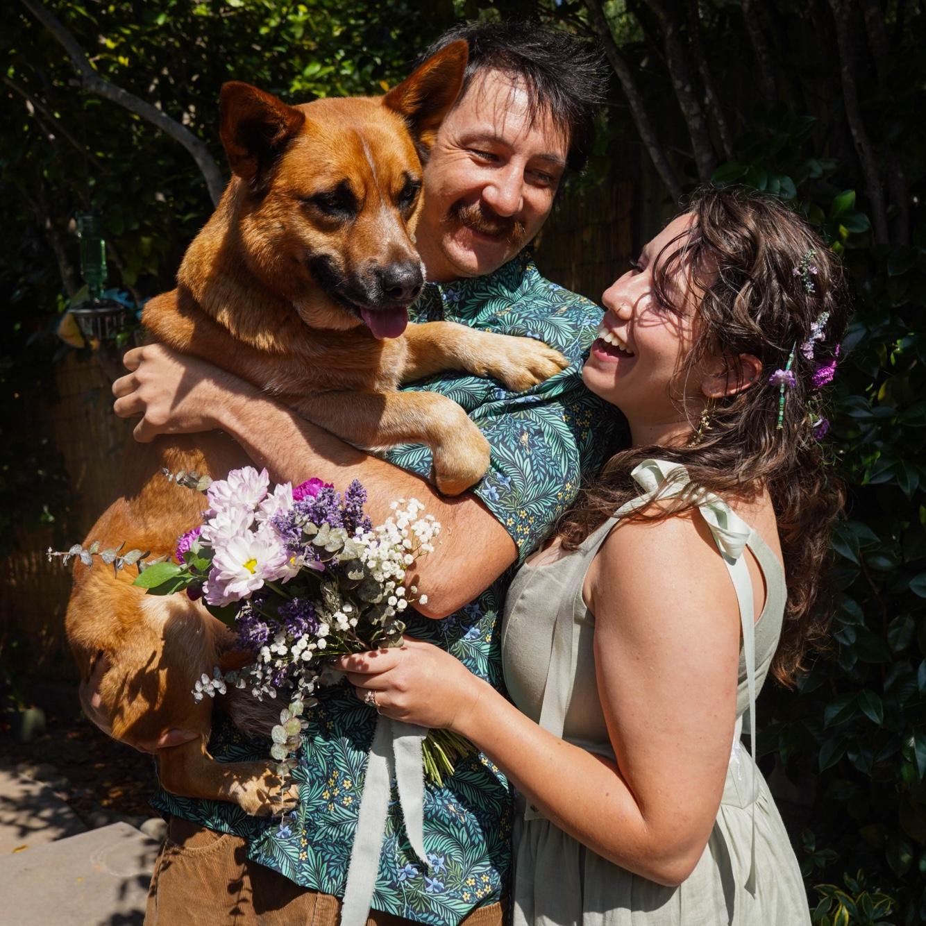 Roux dog was thrilled to be there