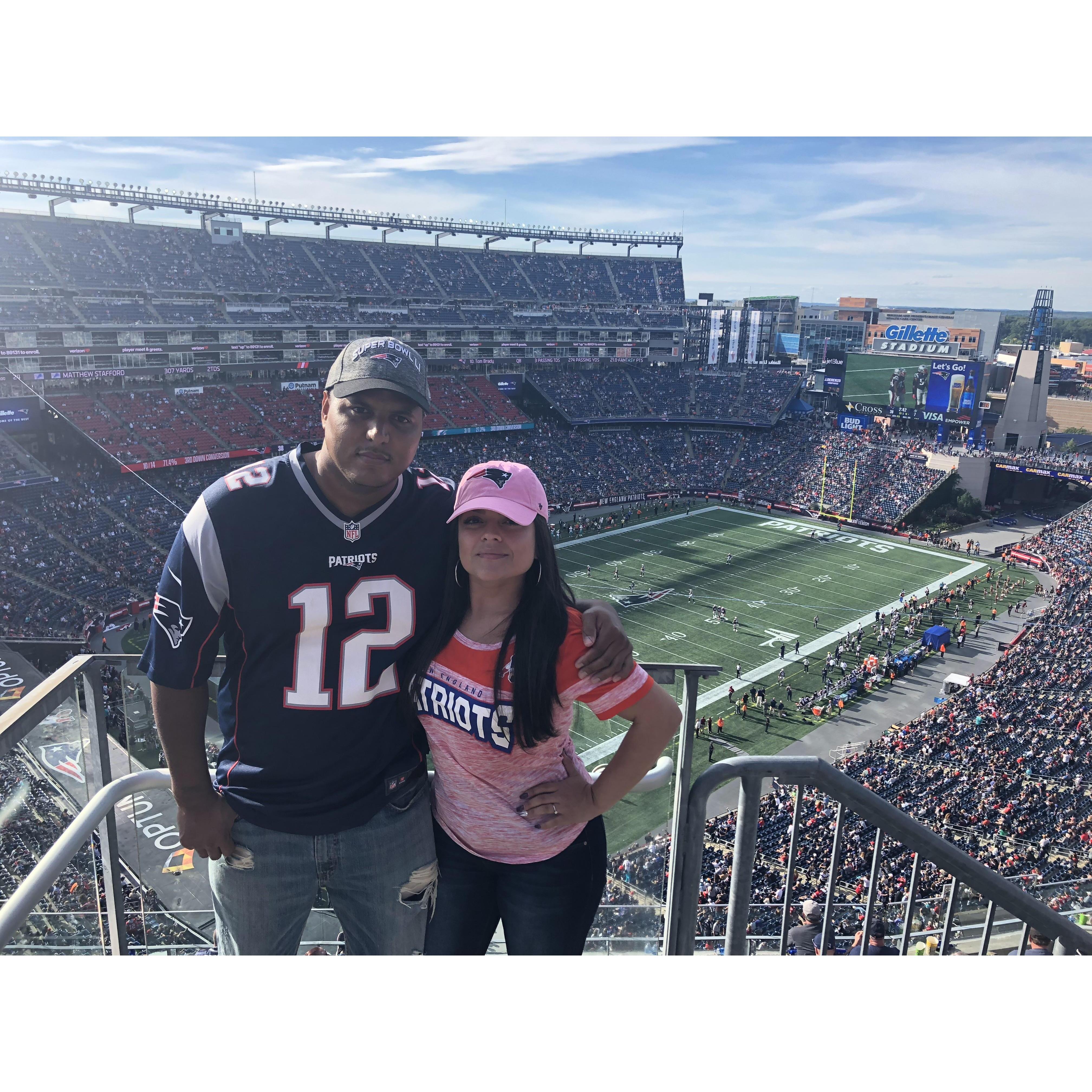 My First Pats Game! 2018