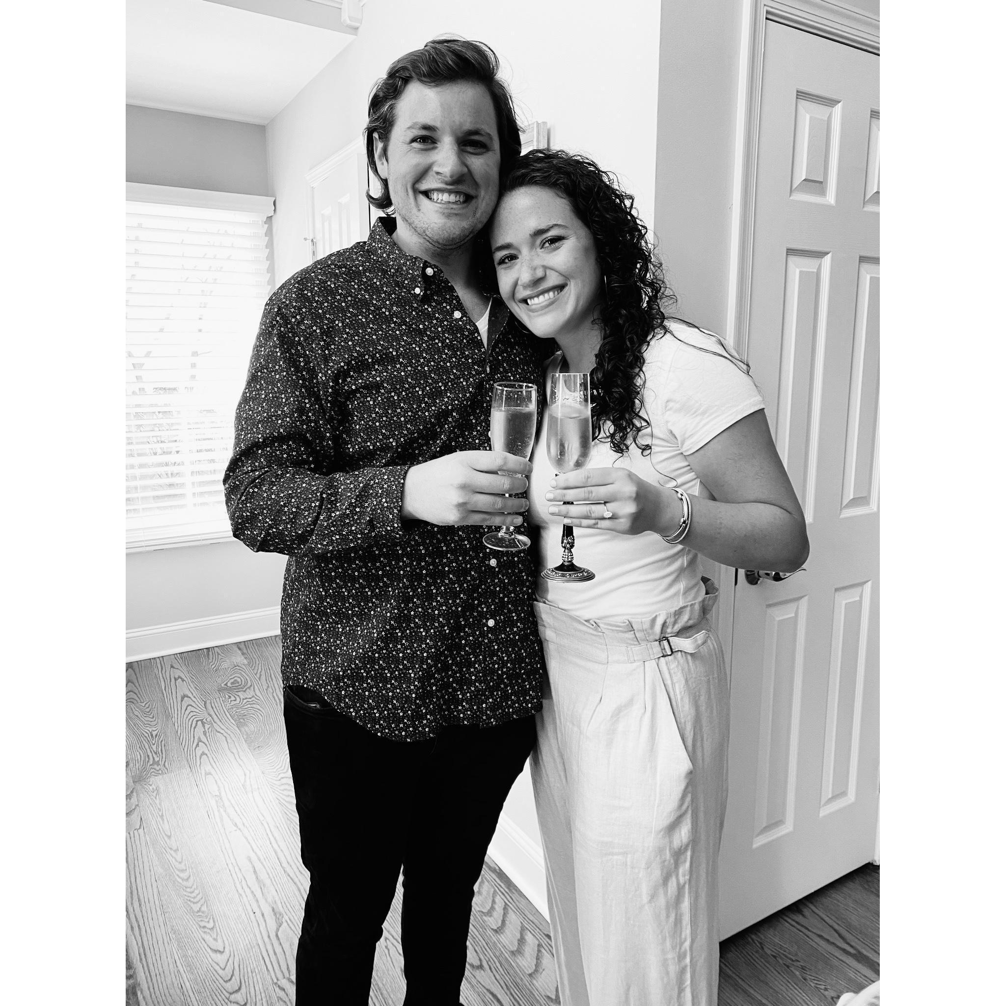 When Nick proposed to Lisa on 4-3-21.  It was the most magical day and the start of forever!