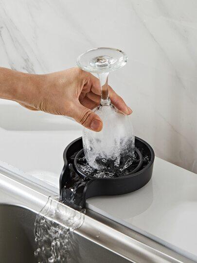 1pc Solid Color Glass Rinser