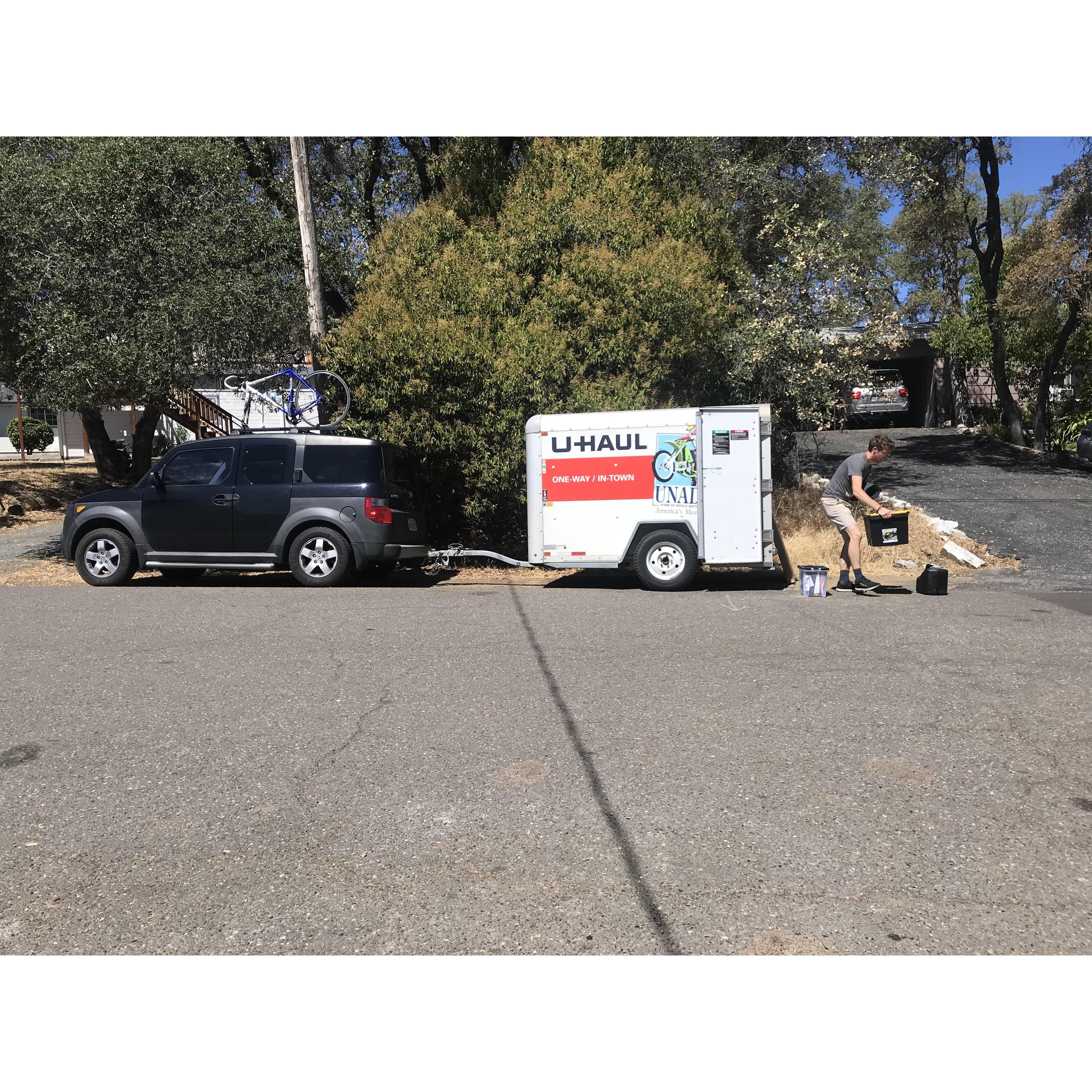 Andrew moves to Auburn, California!